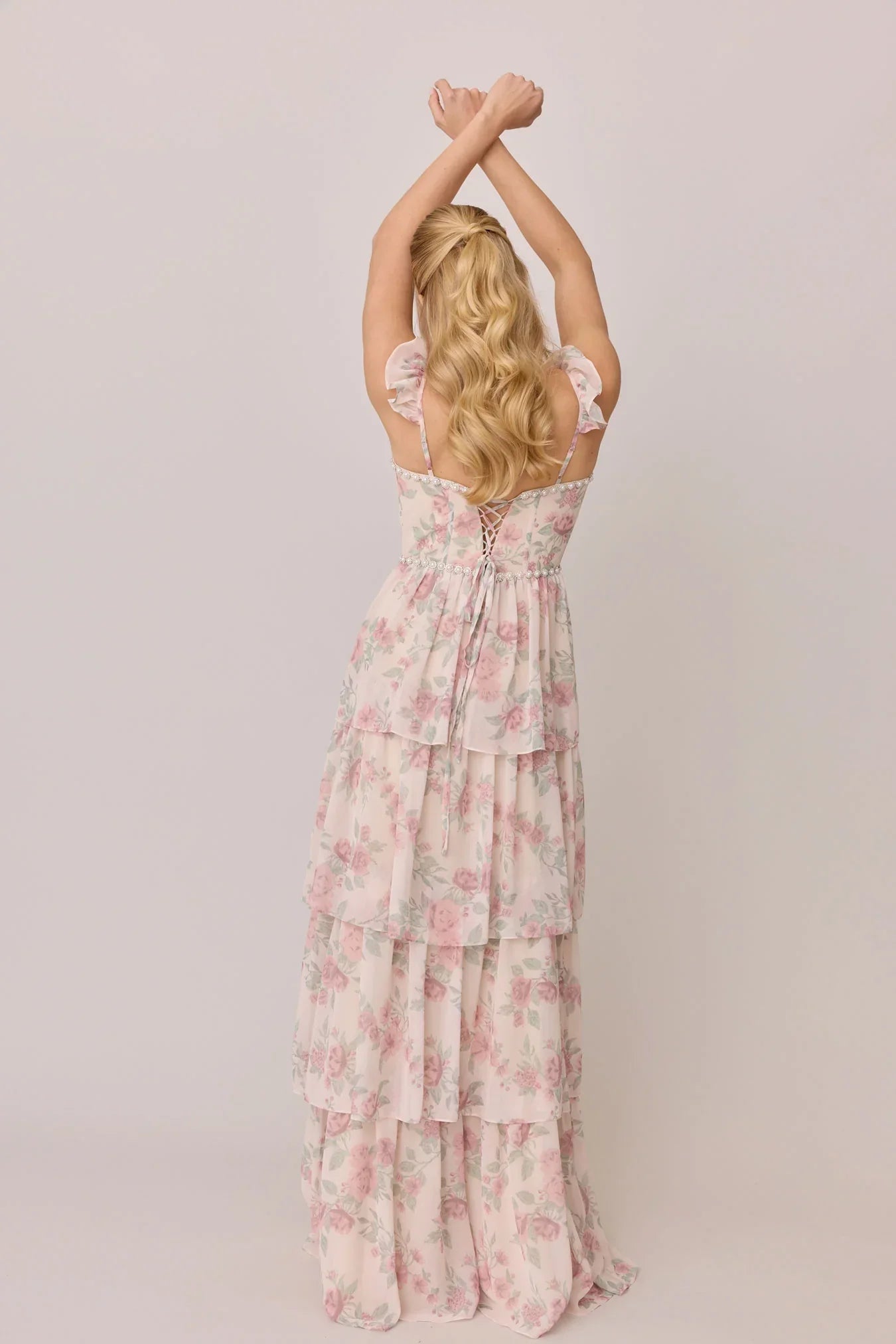 Luxe Chiffon Floral Print Dress | Made To Order