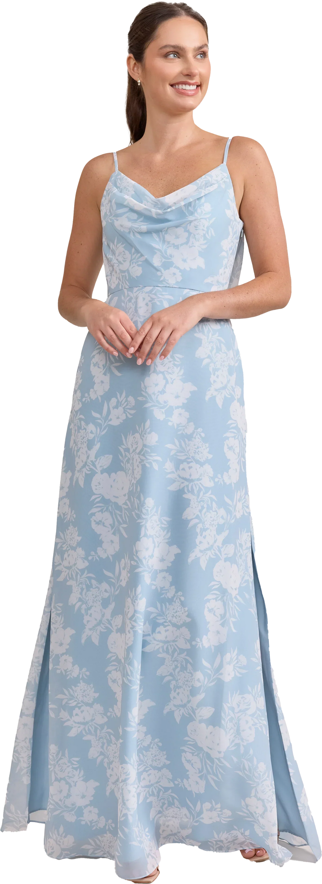 Nadia Chiffon Floral Print Dress | Made To Order