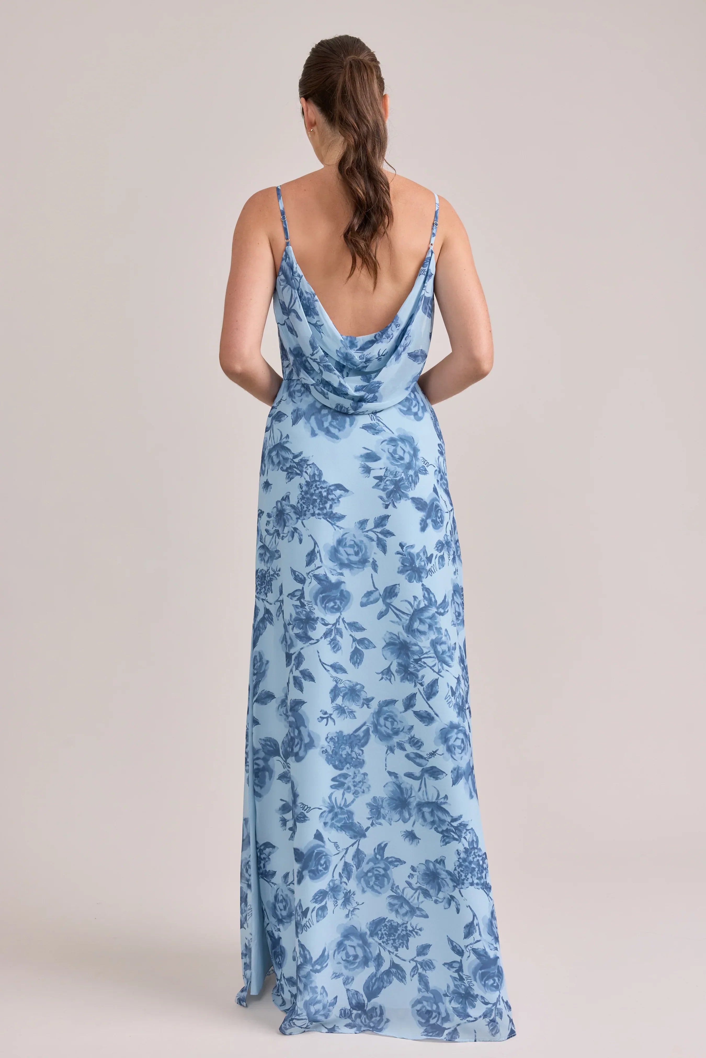 Nadia Chiffon Floral Print Dress | Made To Order