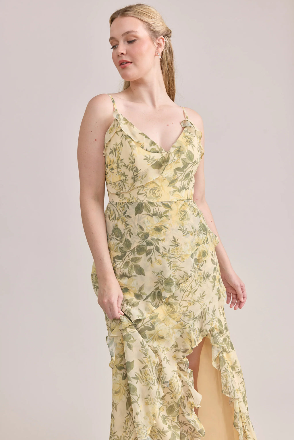 Chiffon Floral Print Dress | Made To Order
