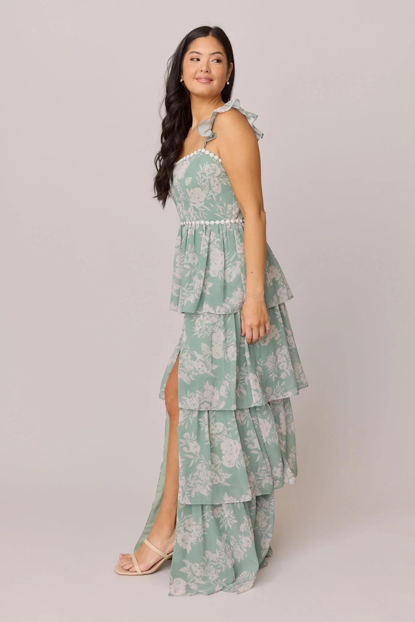 Luxe Chiffon Floral Print Dress | Made To Order
