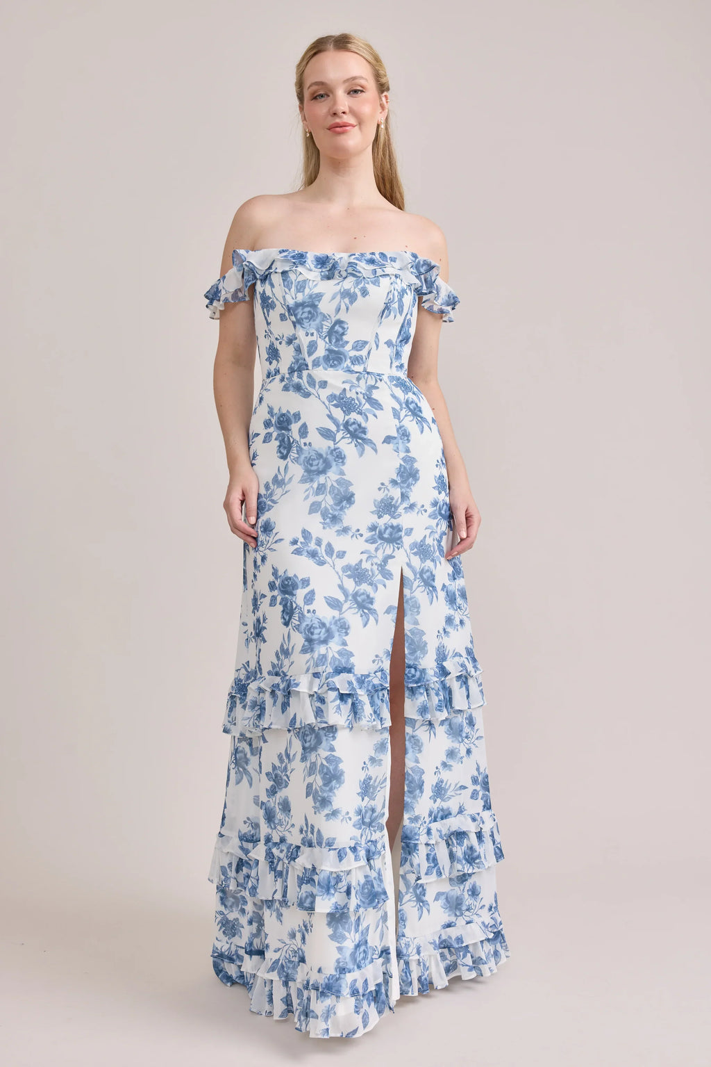 Shea Chiffon Floral Print Dress | Made To Order