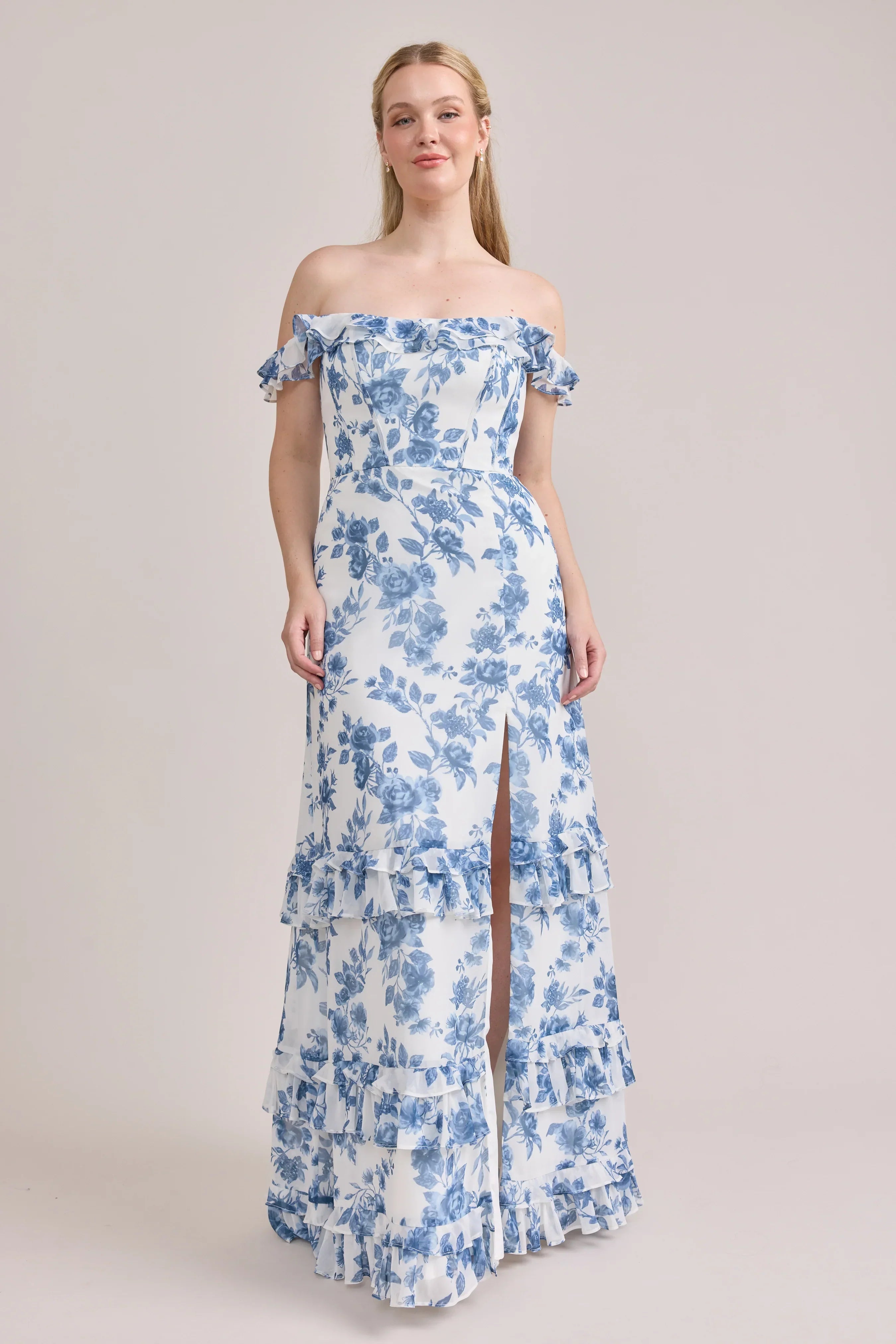 Shea Chiffon Floral Print Dress | Made To Order