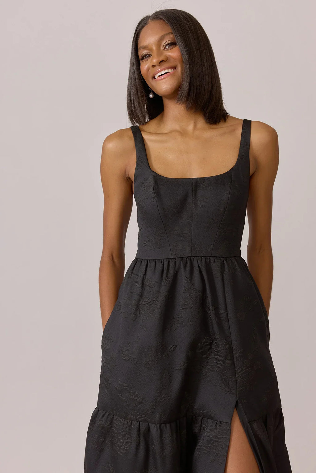 Winslet Jacquard Dress | Made To Order