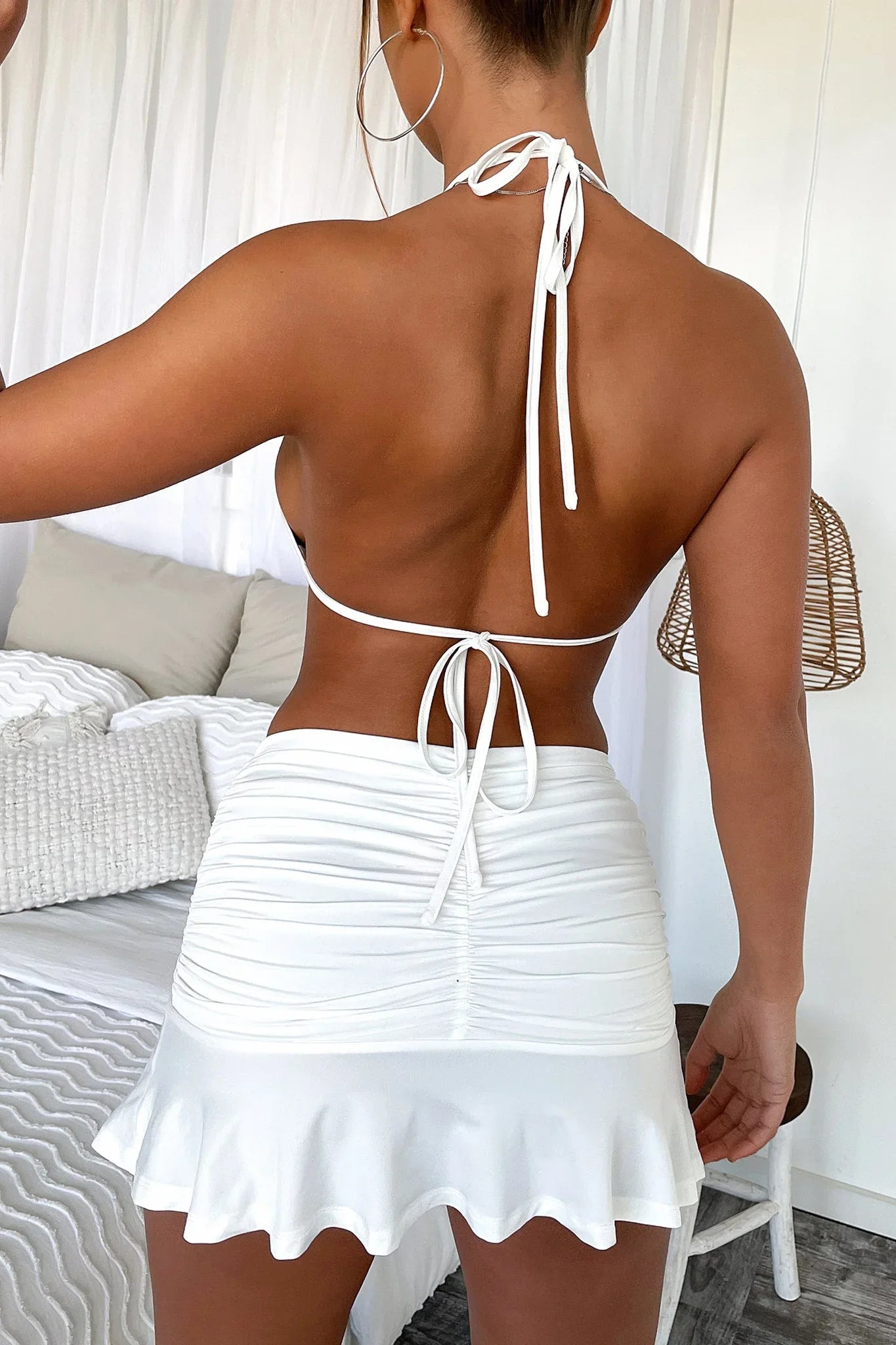Pixie Mini Skirt - White