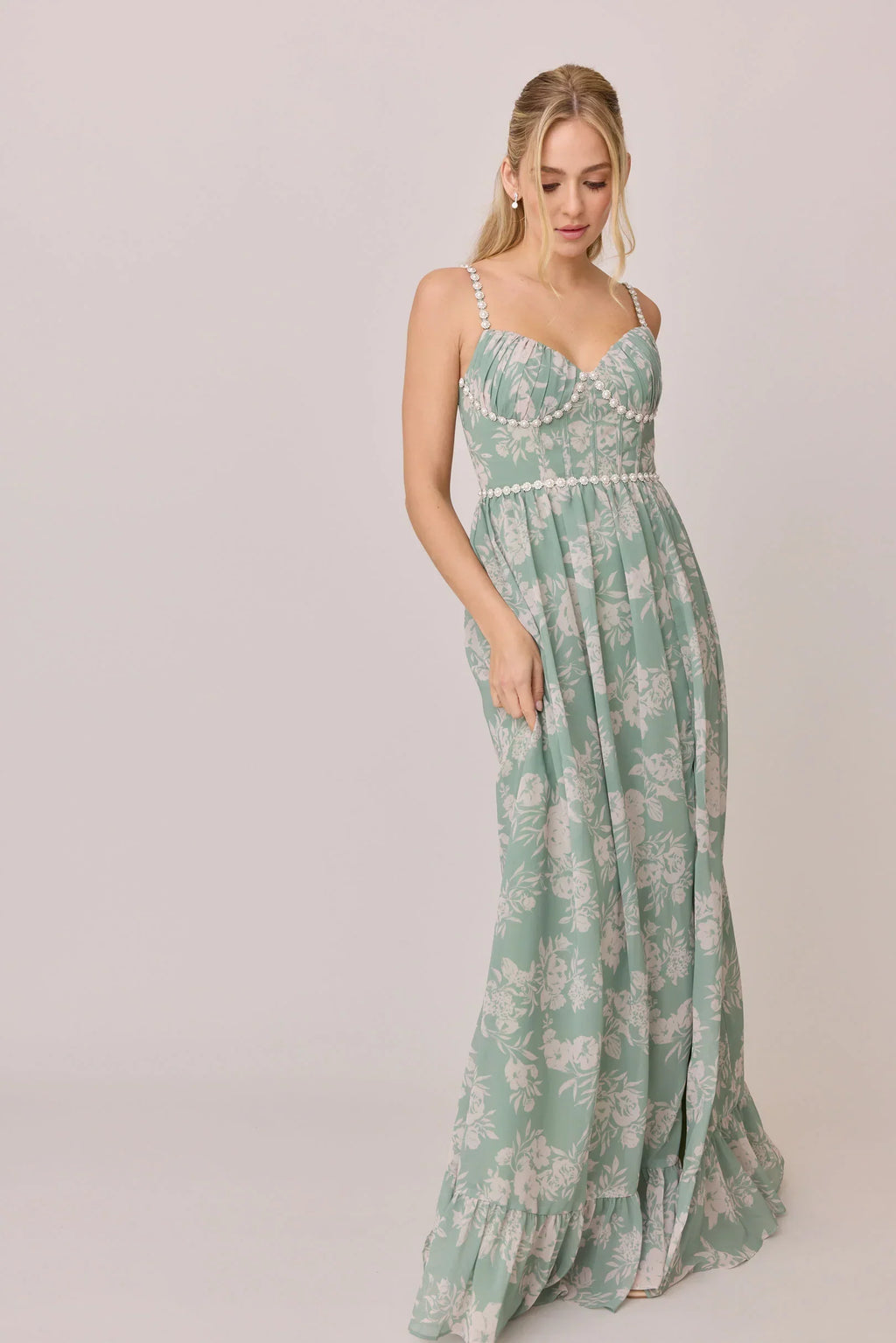 Luxe Chiffon Floral Print Dress | Made To Order
