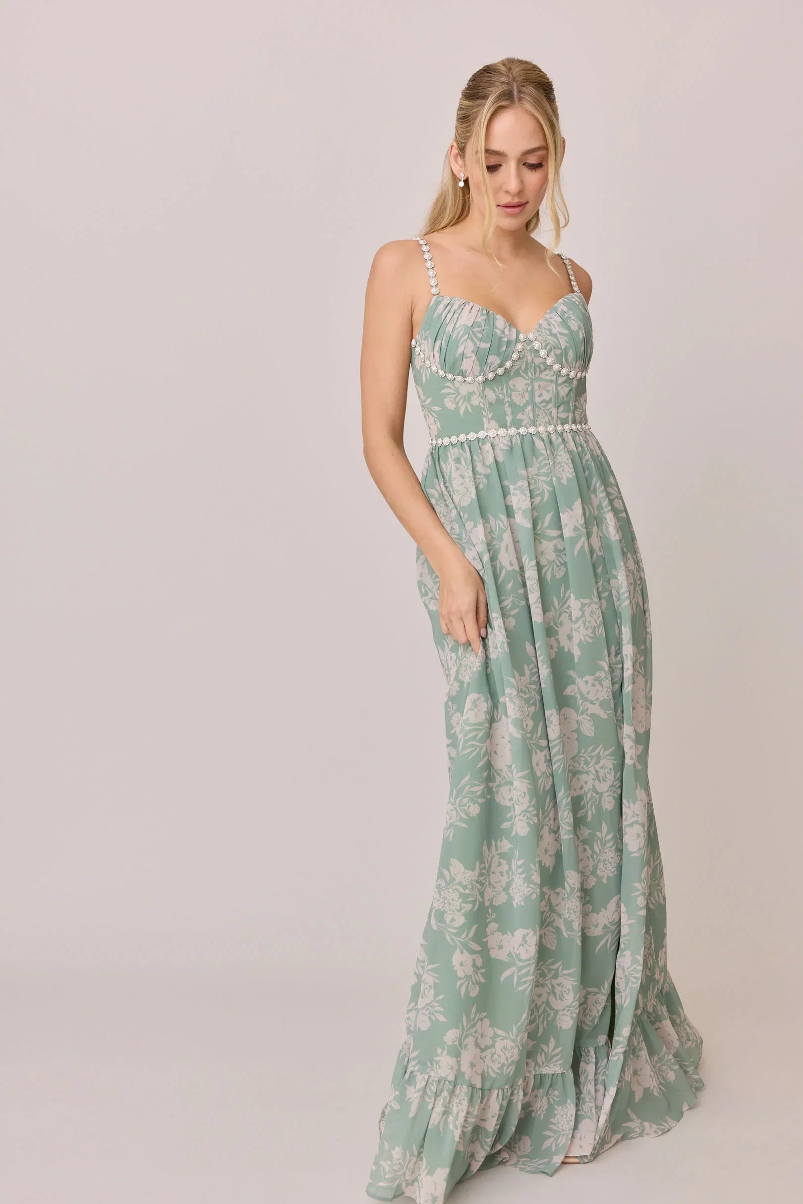 Luxe Chiffon Floral Print Dress | Made To Order