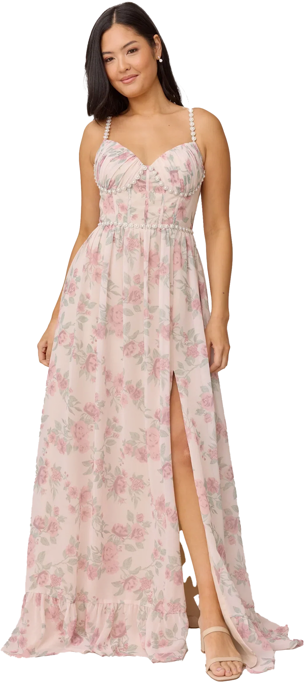 Luxe Chiffon Floral Print Dress | Made To Order