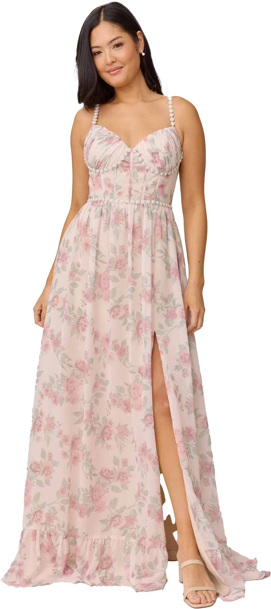 Luxe Chiffon Floral Print Dress | Made To Order