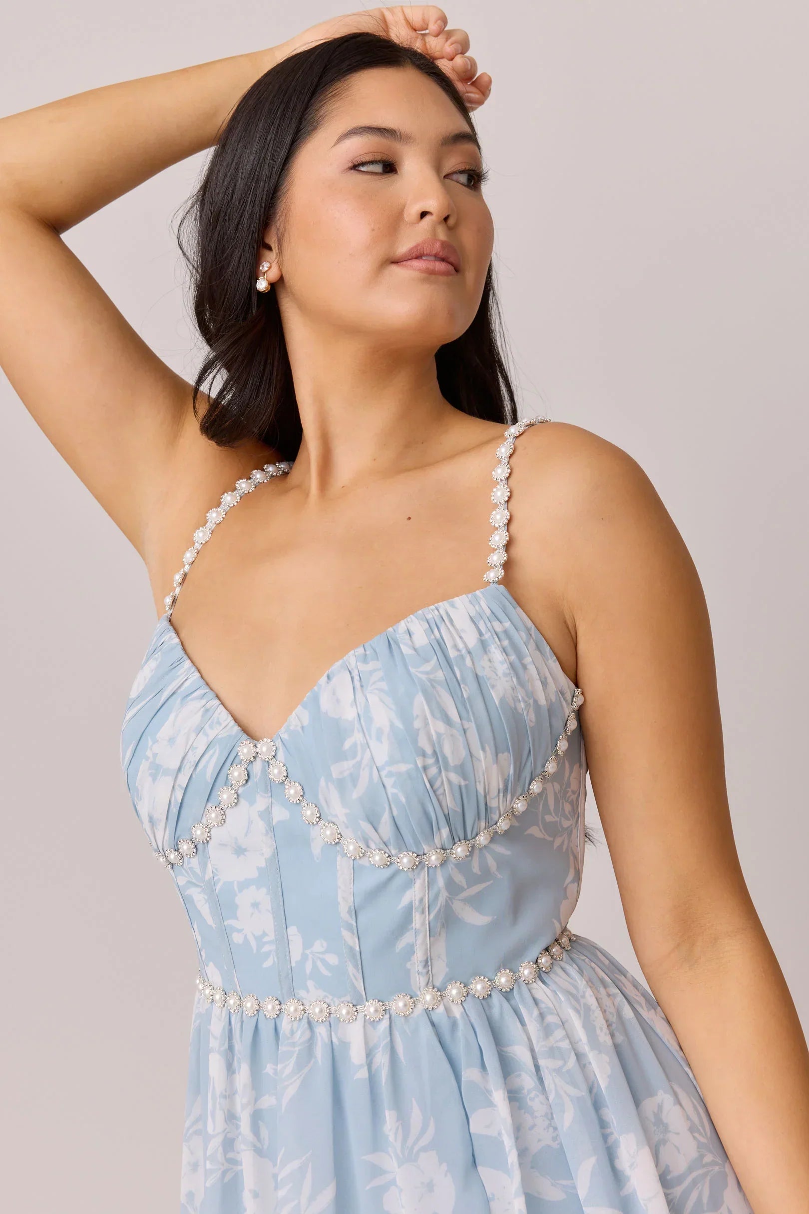 Luxe Chiffon Floral Print Dress | Made To Order