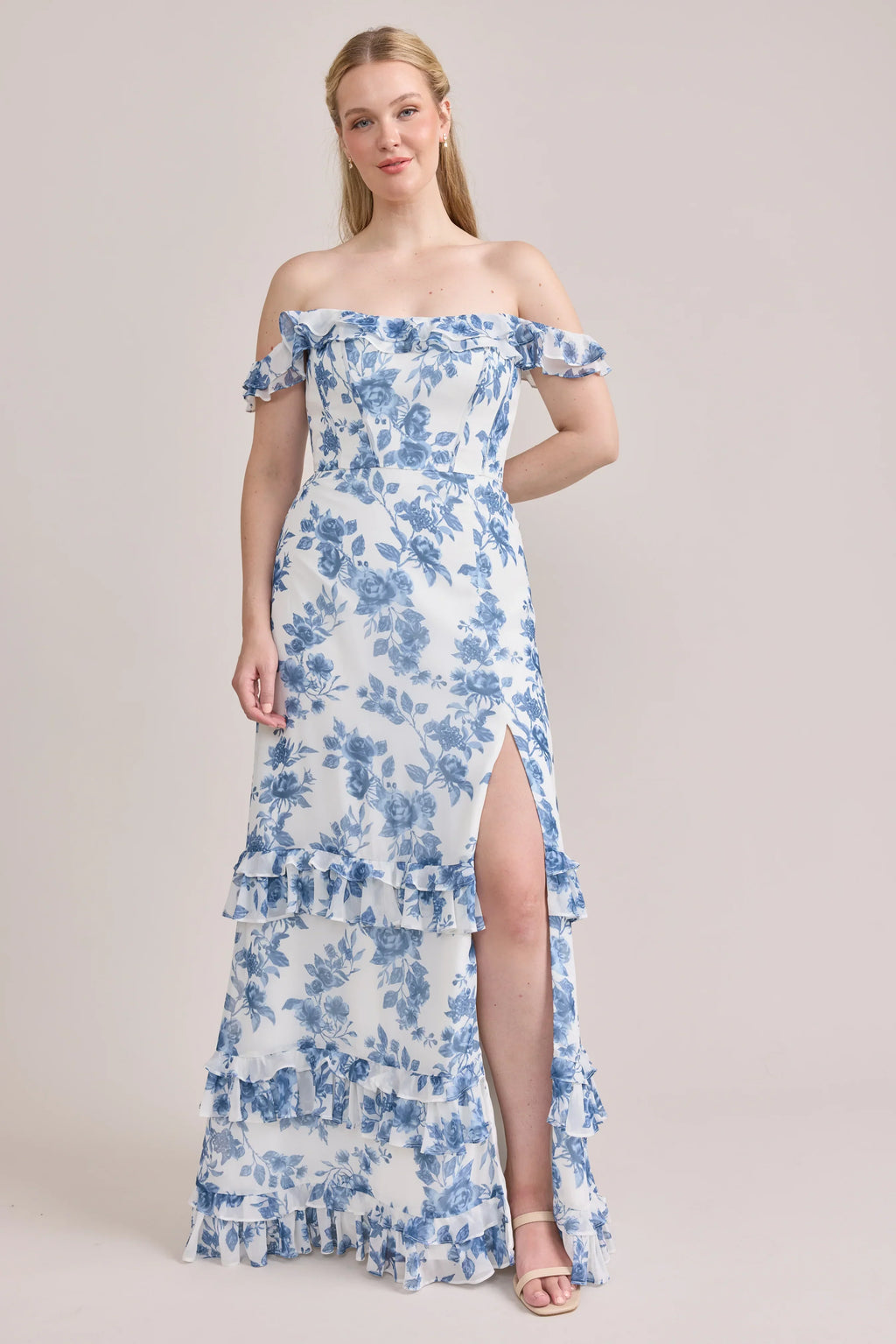 Shea Chiffon Floral Print Dress | Made To Order