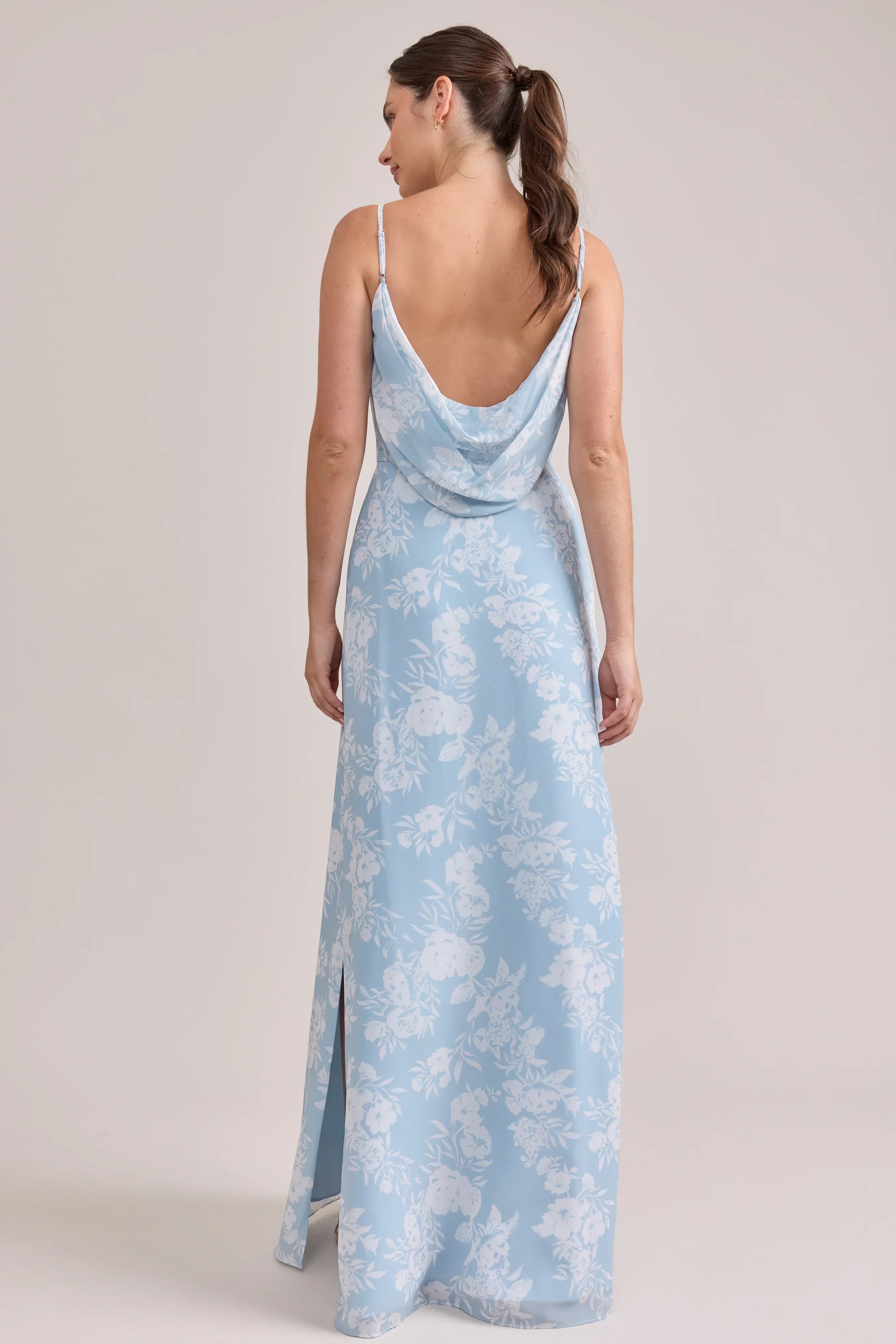 Nadia Chiffon Floral Print Dress | Made To Order