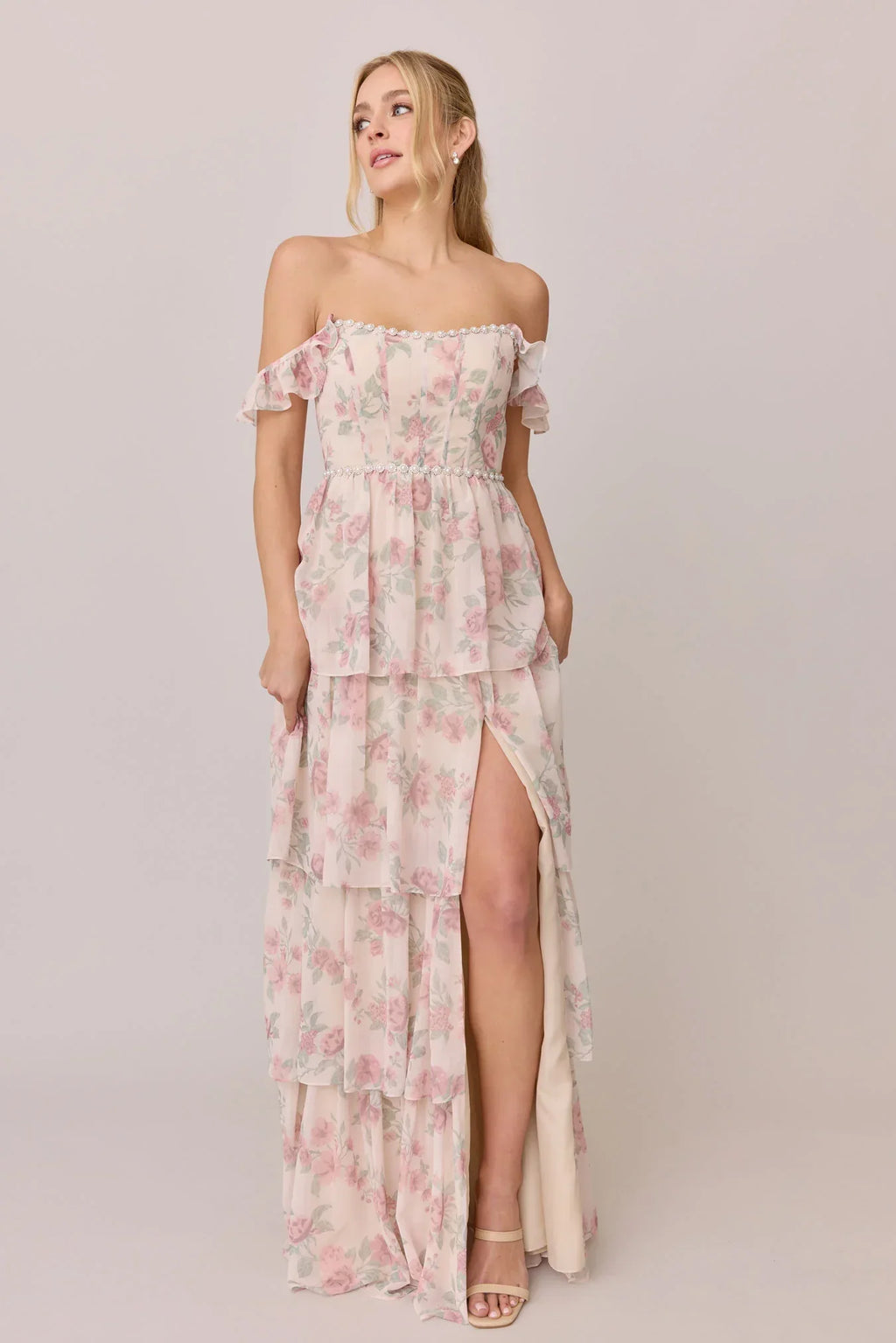 Luxe Chiffon Floral Print Dress | Made To Order