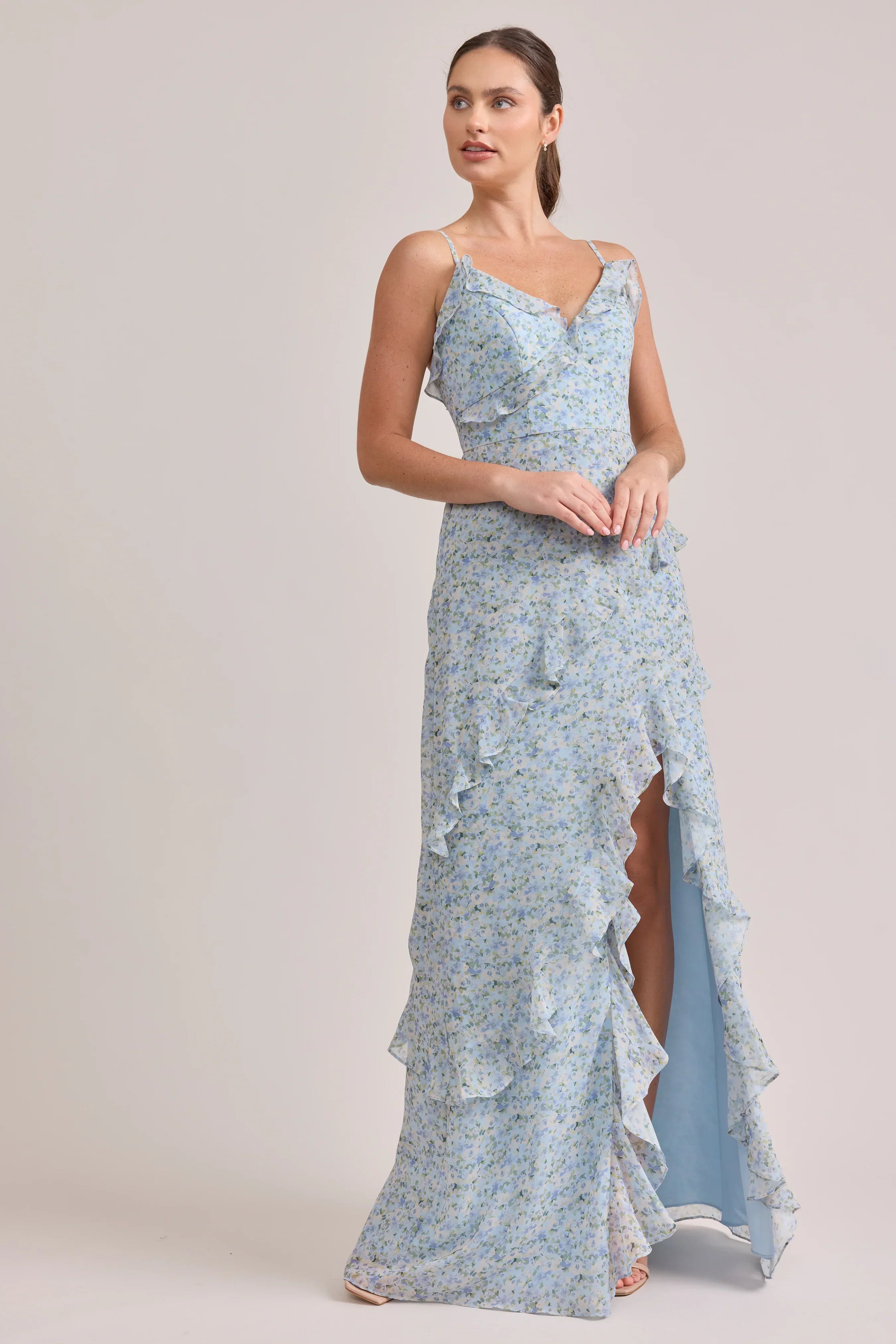 Chiffon Floral Print Dress | Made To Order