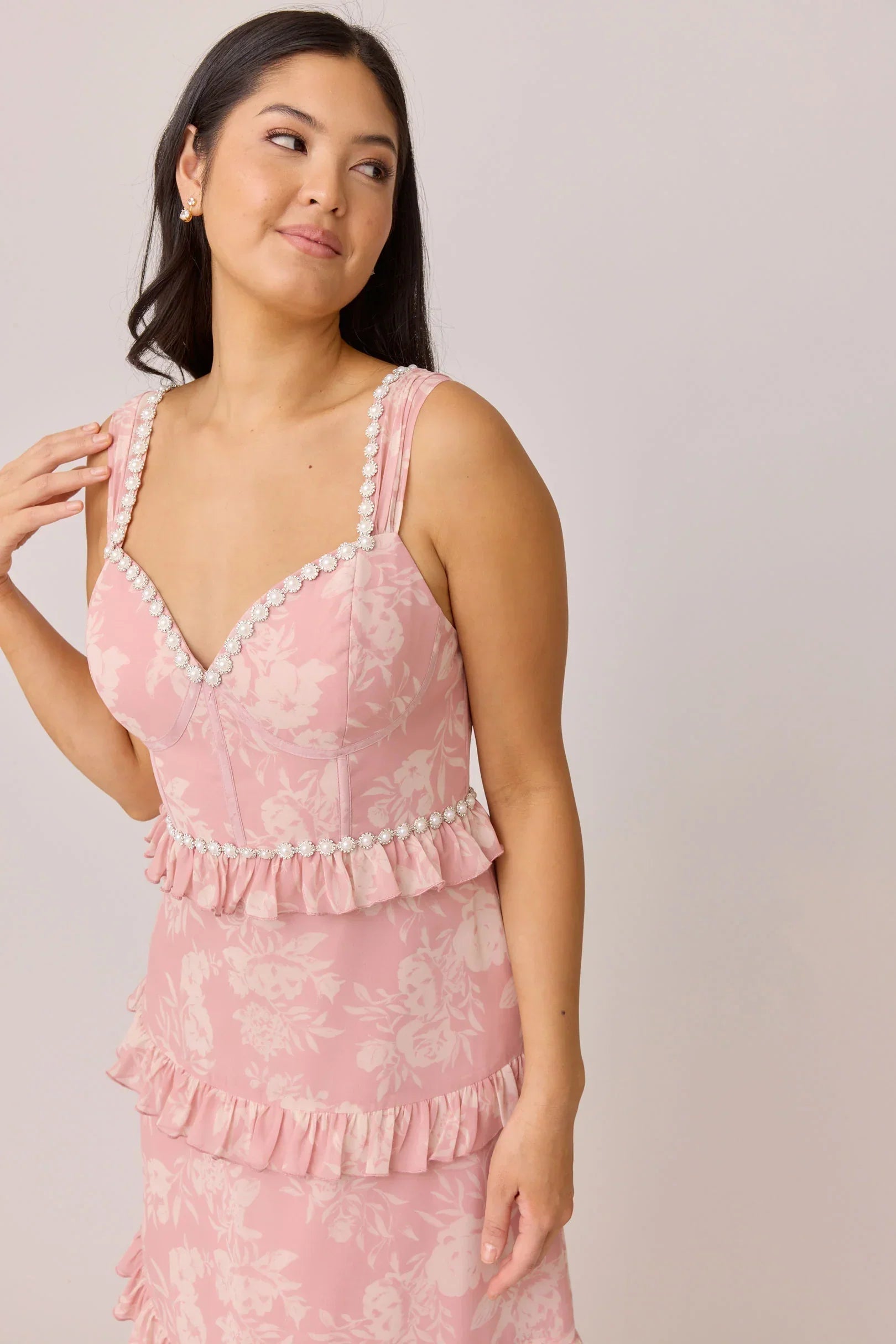 Luxe Chiffon Floral Print Dress | Made To Order