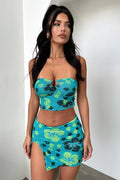 Riva Skirt - Green Floral