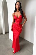 Adira Maxi Skirt - Red