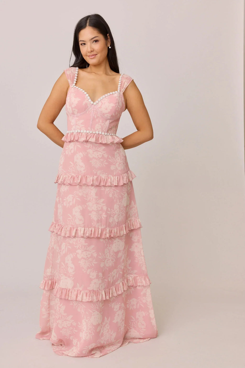Luxe Chiffon Floral Print Dress | Made To Order