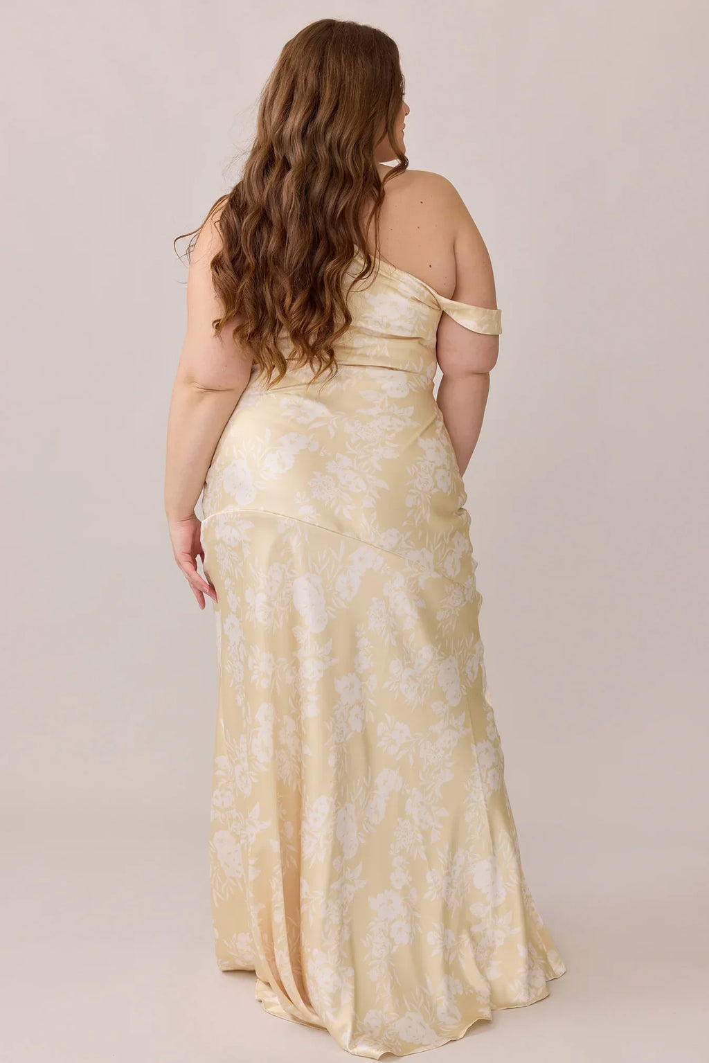 Satin Floral Print Dress | Made To Order