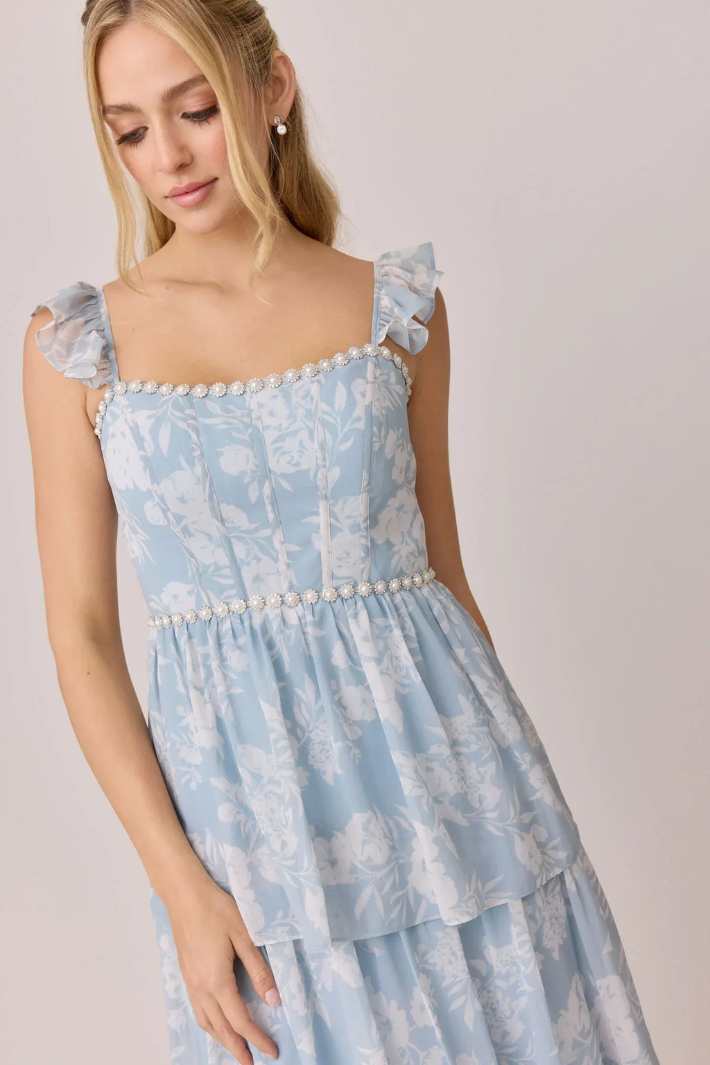 Luxe Chiffon Floral Print Dress | Made To Order