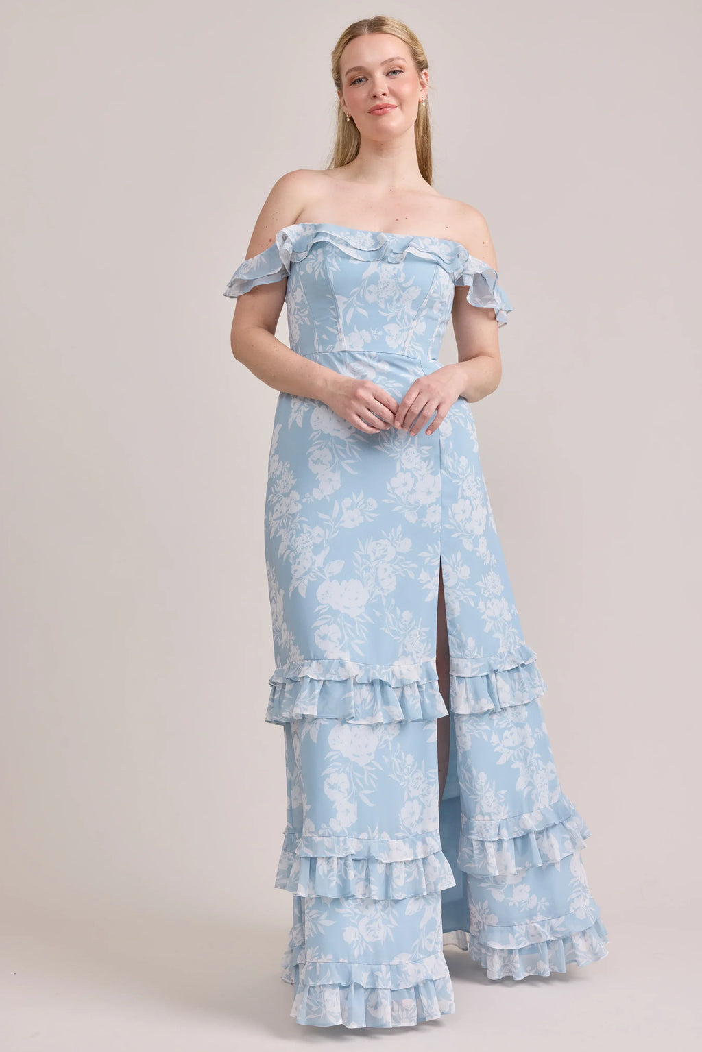 Shea Chiffon Floral Print Dress | Made To Order