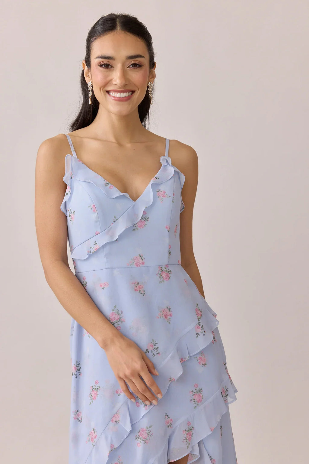 Chiffon Floral Print Dress | Made To Order