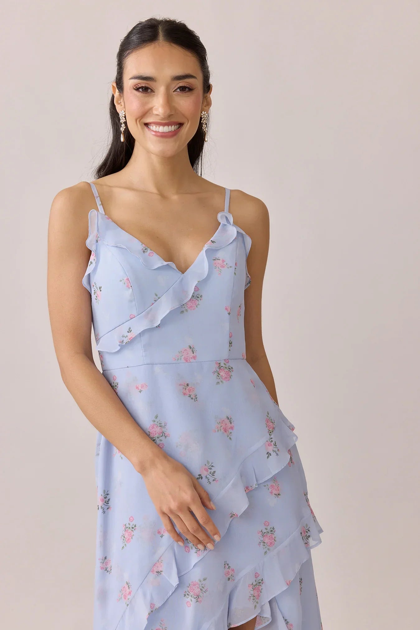 Chiffon Floral Print Dress | Made To Order