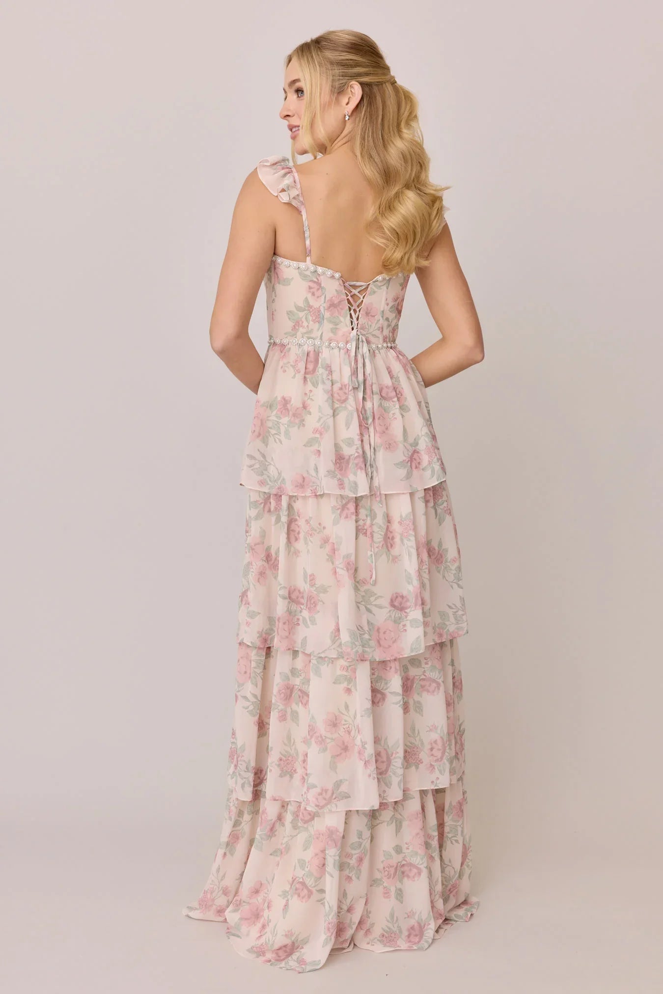 Luxe Chiffon Floral Print Dress | Made To Order