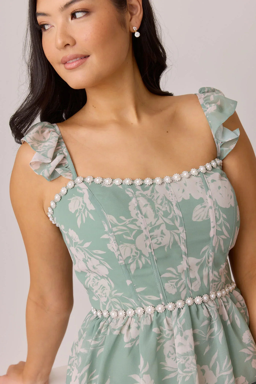 Luxe Chiffon Floral Print Dress | Made To Order