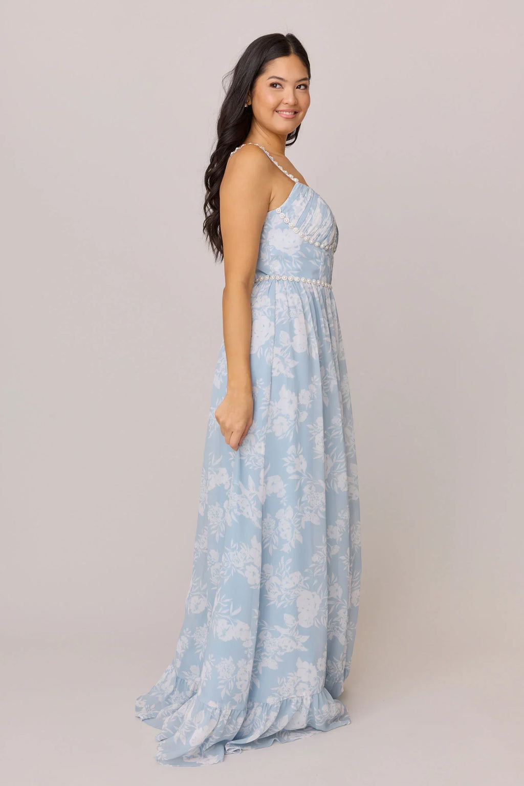 Luxe Chiffon Floral Print Dress | Made To Order
