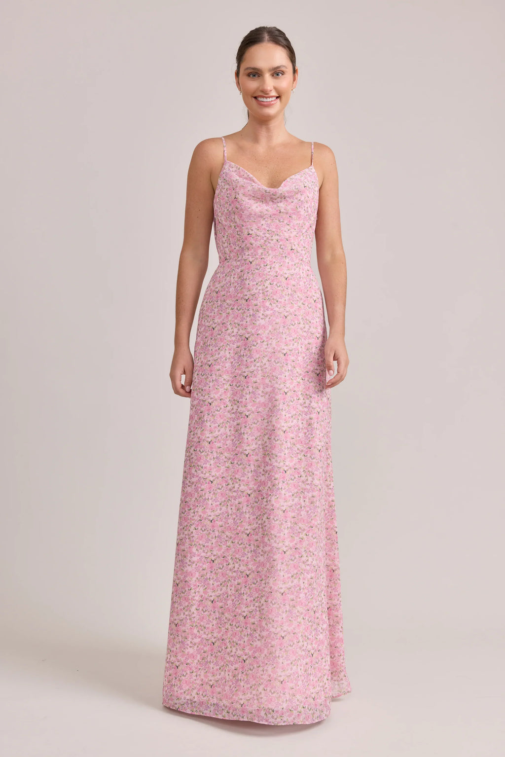 Nadia Chiffon Floral Print Dress | Made To Order
