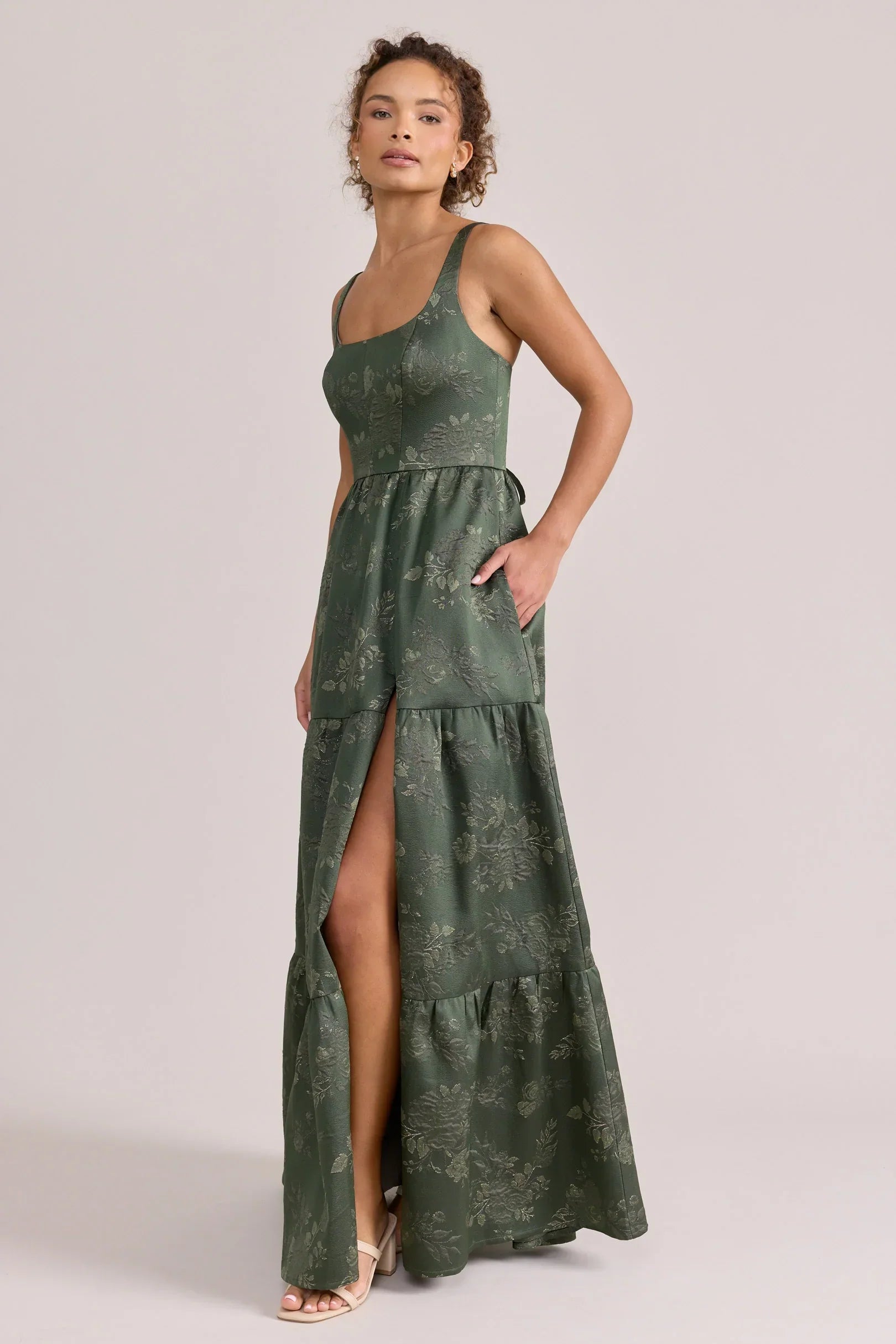 Winslet Jacquard Dress | Made To Order
