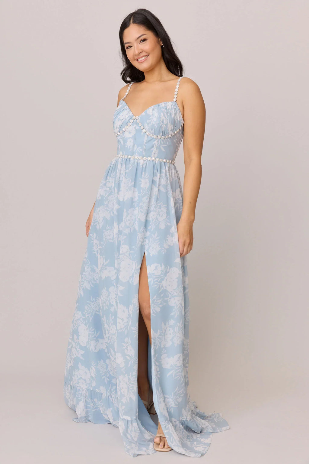 Luxe Chiffon Floral Print Dress | Made To Order