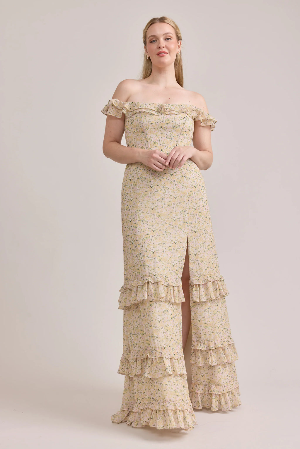 Shea Chiffon Floral Print Dress | Made To Order