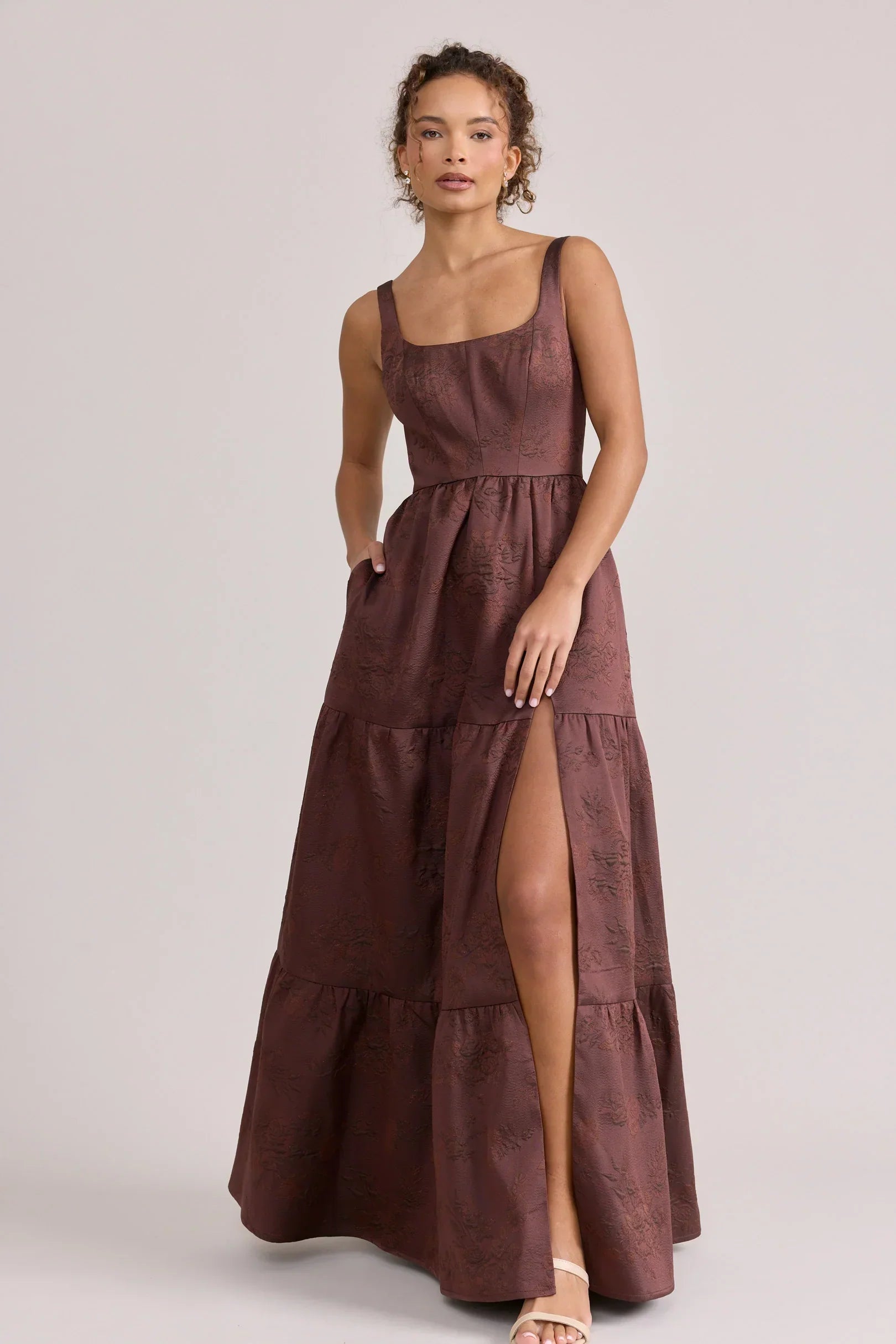 Winslet Jacquard Dress | Made To Order