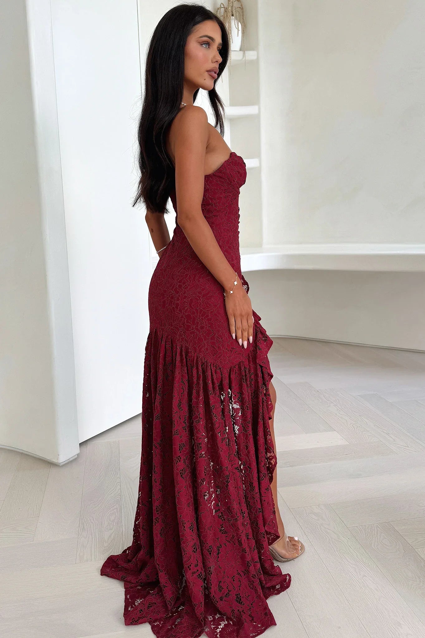 Everdine Maxi Dress - Burgundy