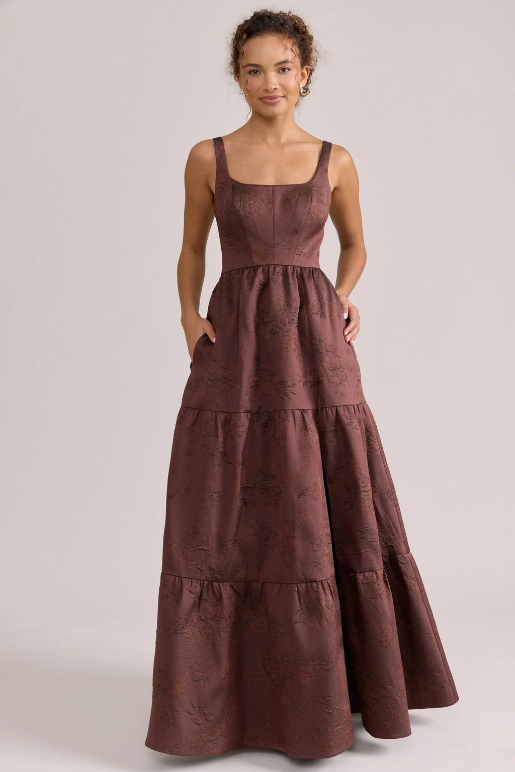 Winslet Jacquard Dress | Made To Order