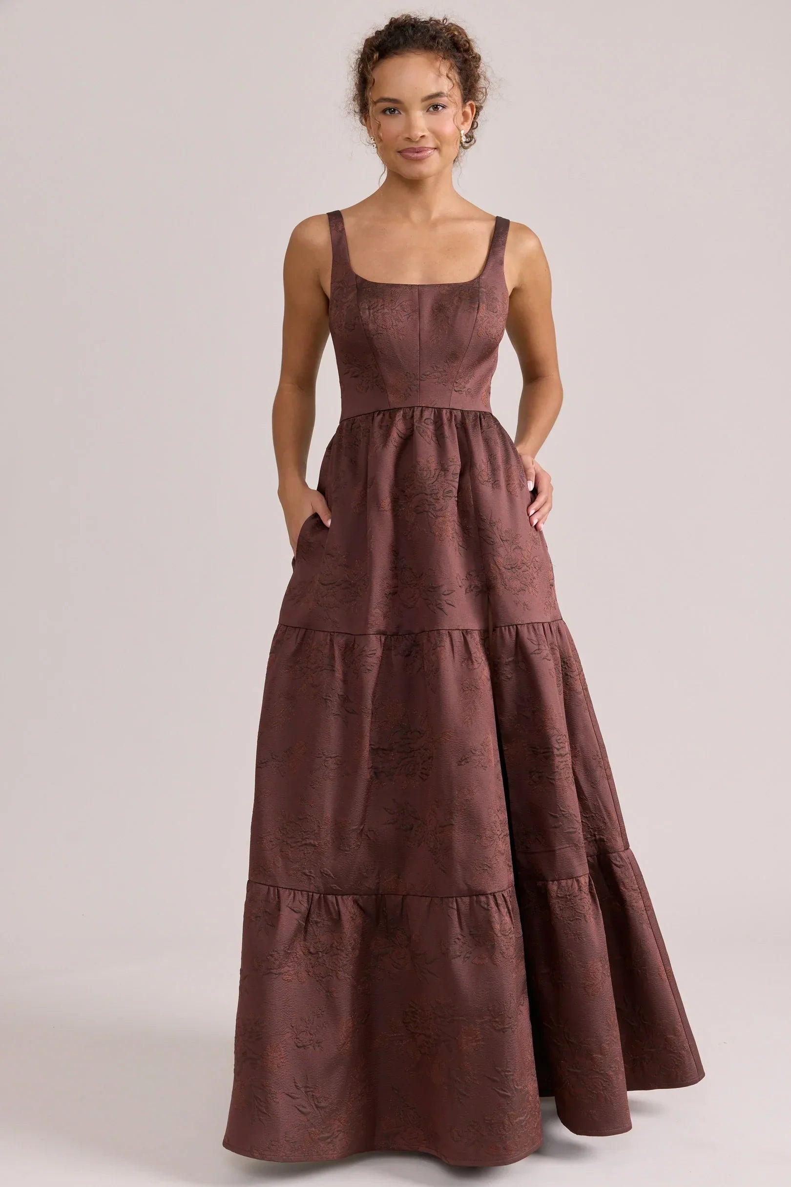 Winslet Jacquard Dress | Made To Order