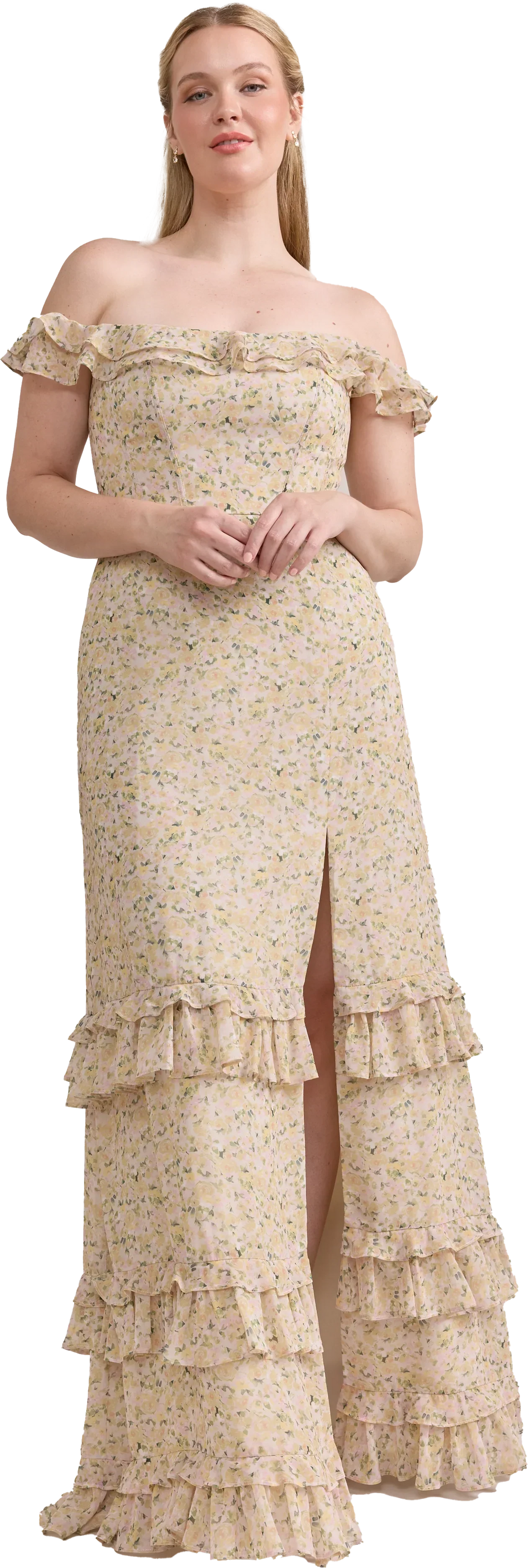 Shea Chiffon Floral Print Dress | Made To Order
