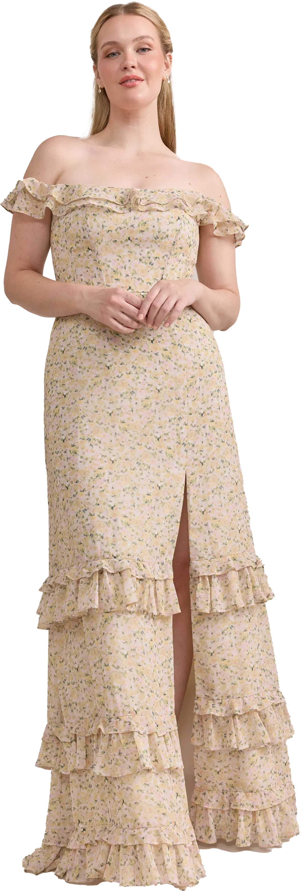 Shea Chiffon Floral Print Dress | Made To Order