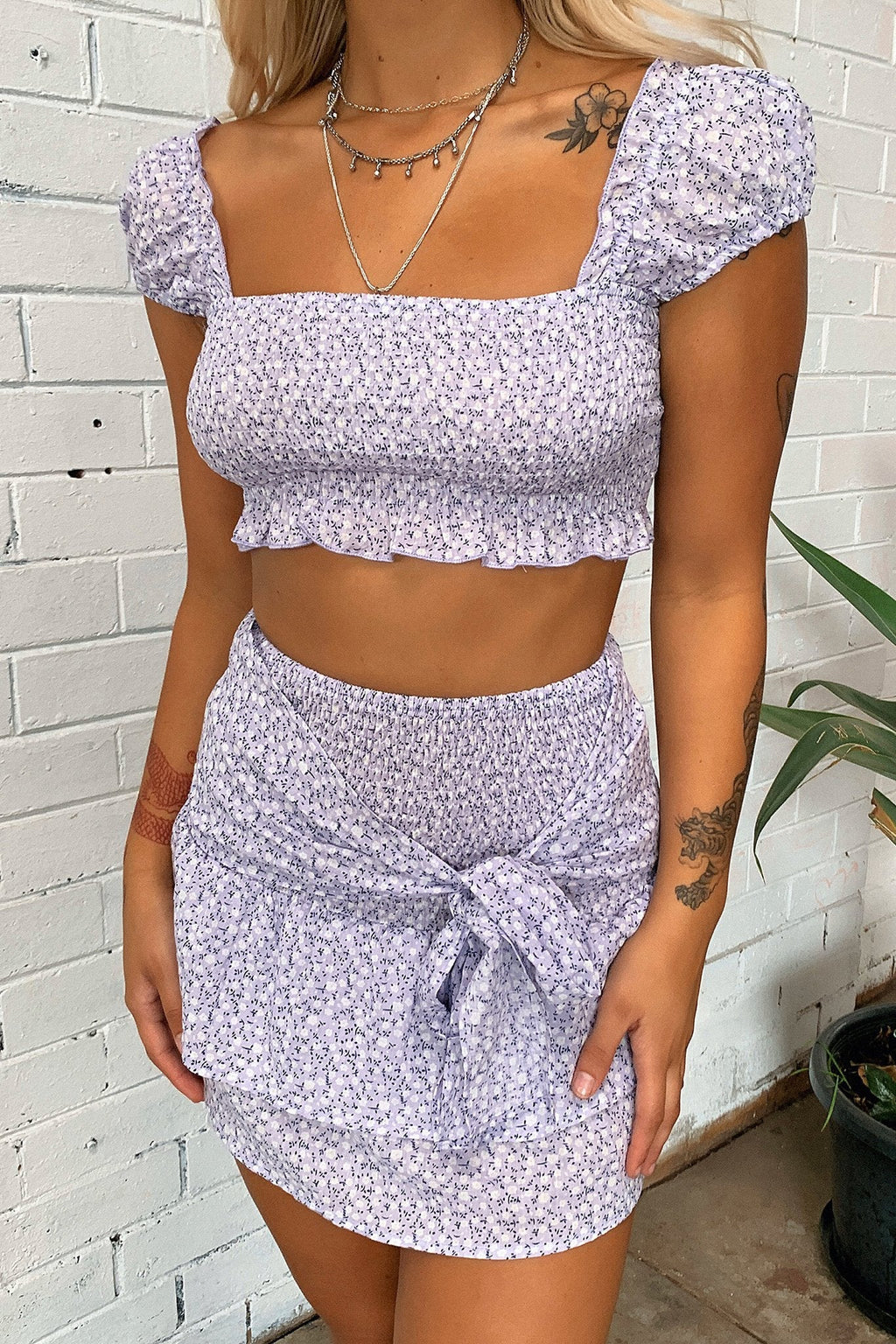 Hyrem Skirt - Lilac Floral