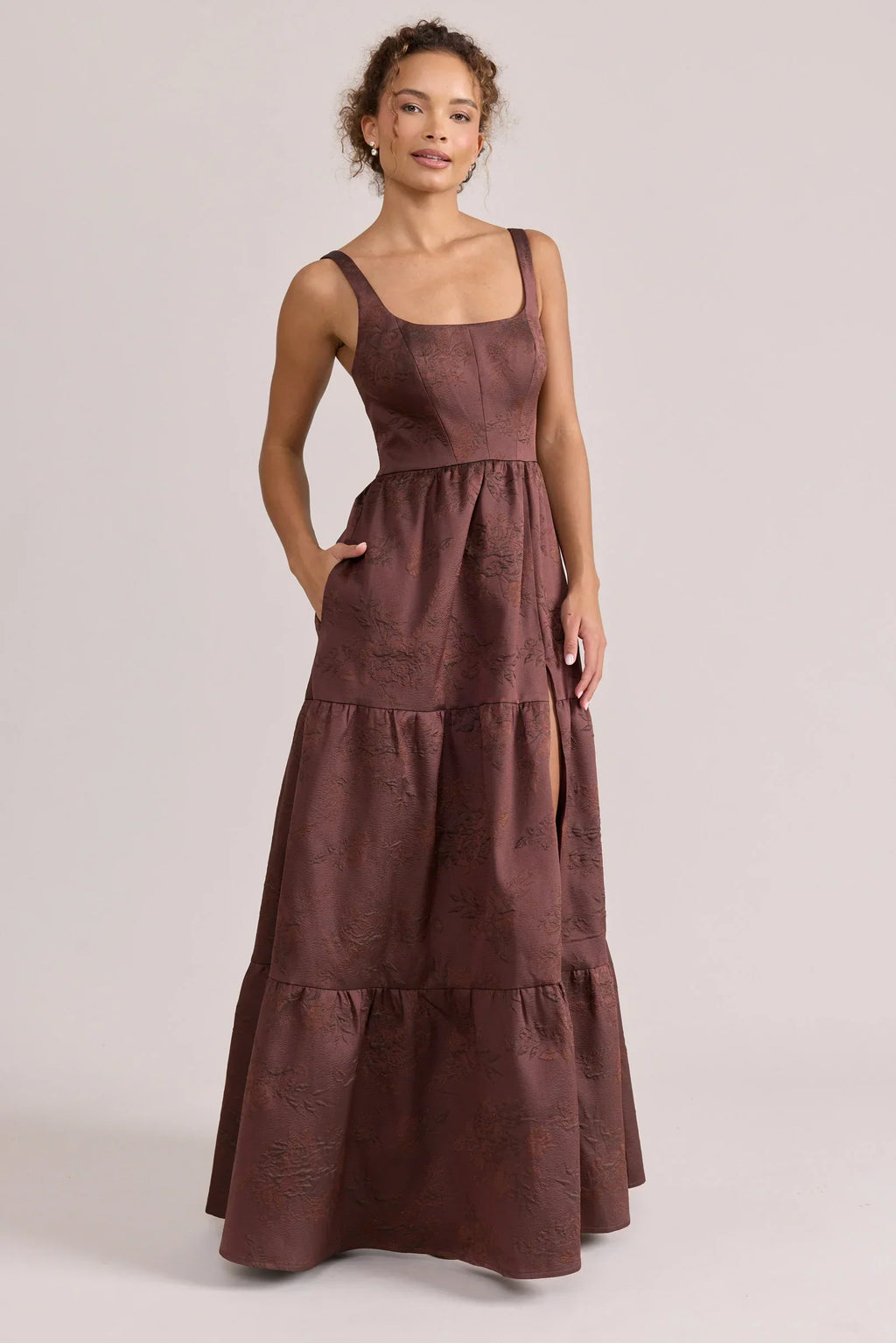 Winslet Jacquard Dress | Made To Order