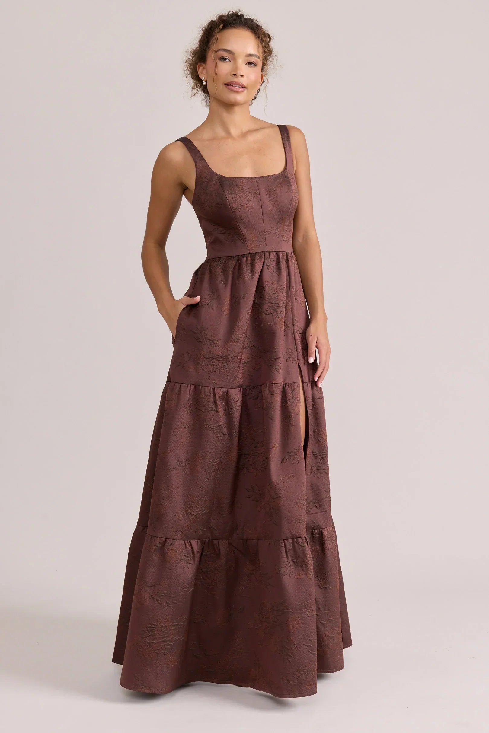 Winslet Jacquard Dress | Made To Order