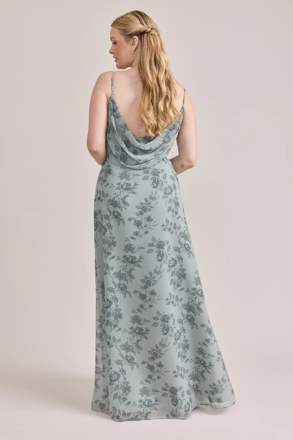 Nadia Chiffon Floral Print Dress | Made To Order