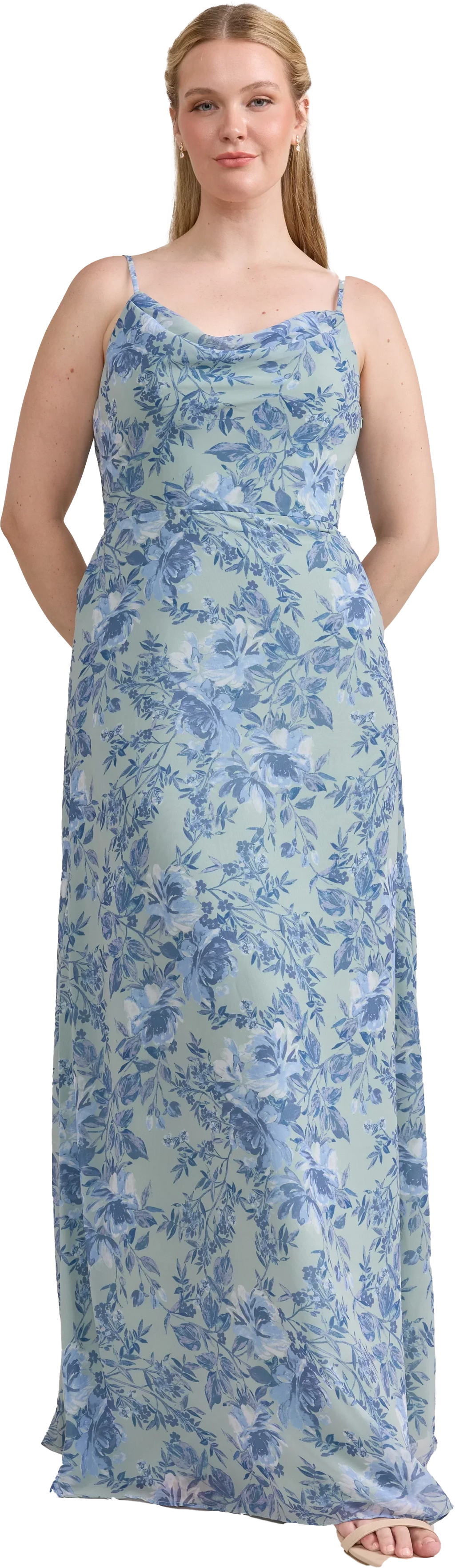 Nadia Chiffon Floral Print Dress | Made To Order