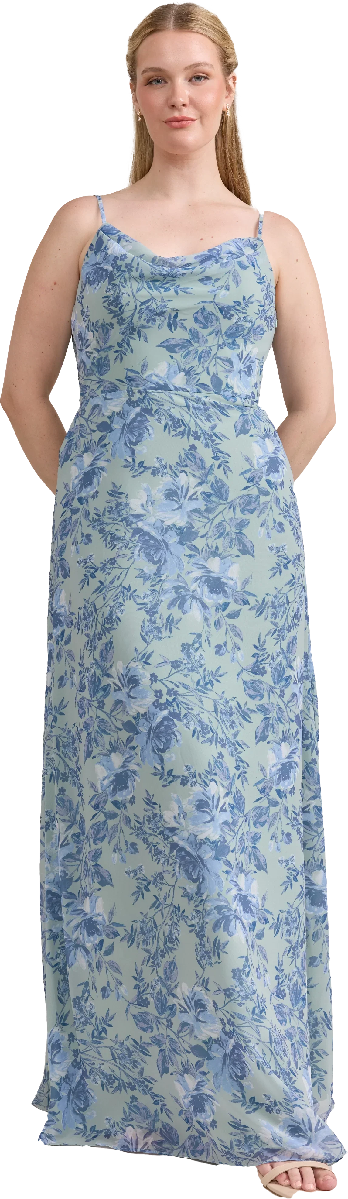 Nadia Chiffon Floral Print Dress | Made To Order