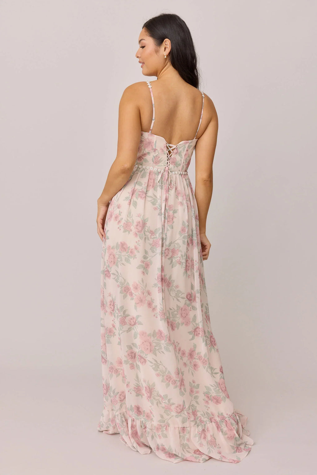 Luxe Chiffon Floral Print Dress | Made To Order