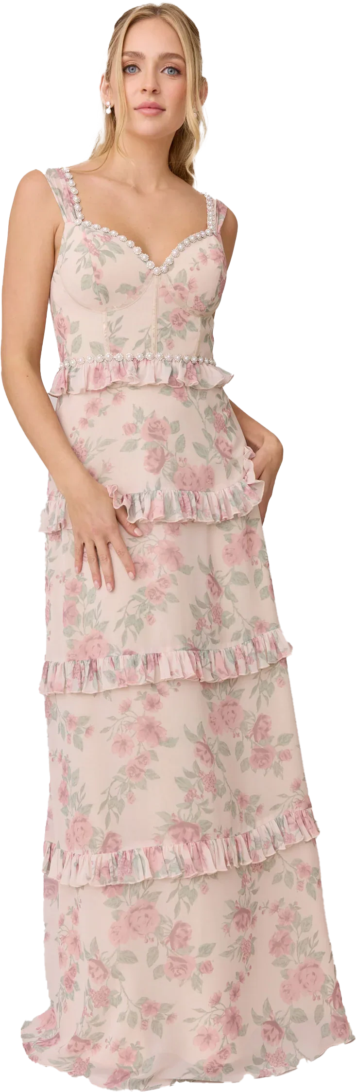 Luxe Chiffon Floral Print Dress | Made To Order