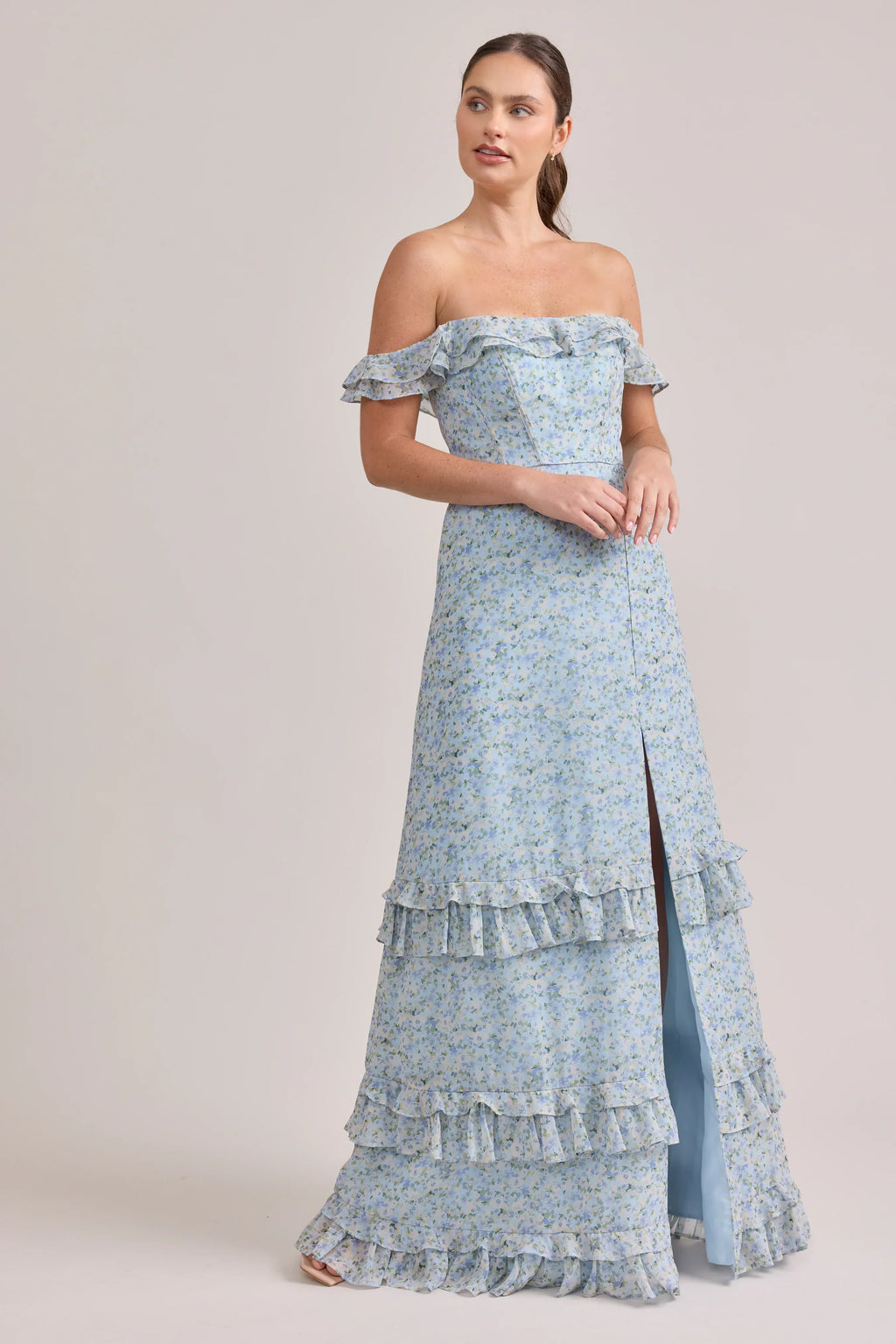 Shea Chiffon Floral Print Dress | Made To Order