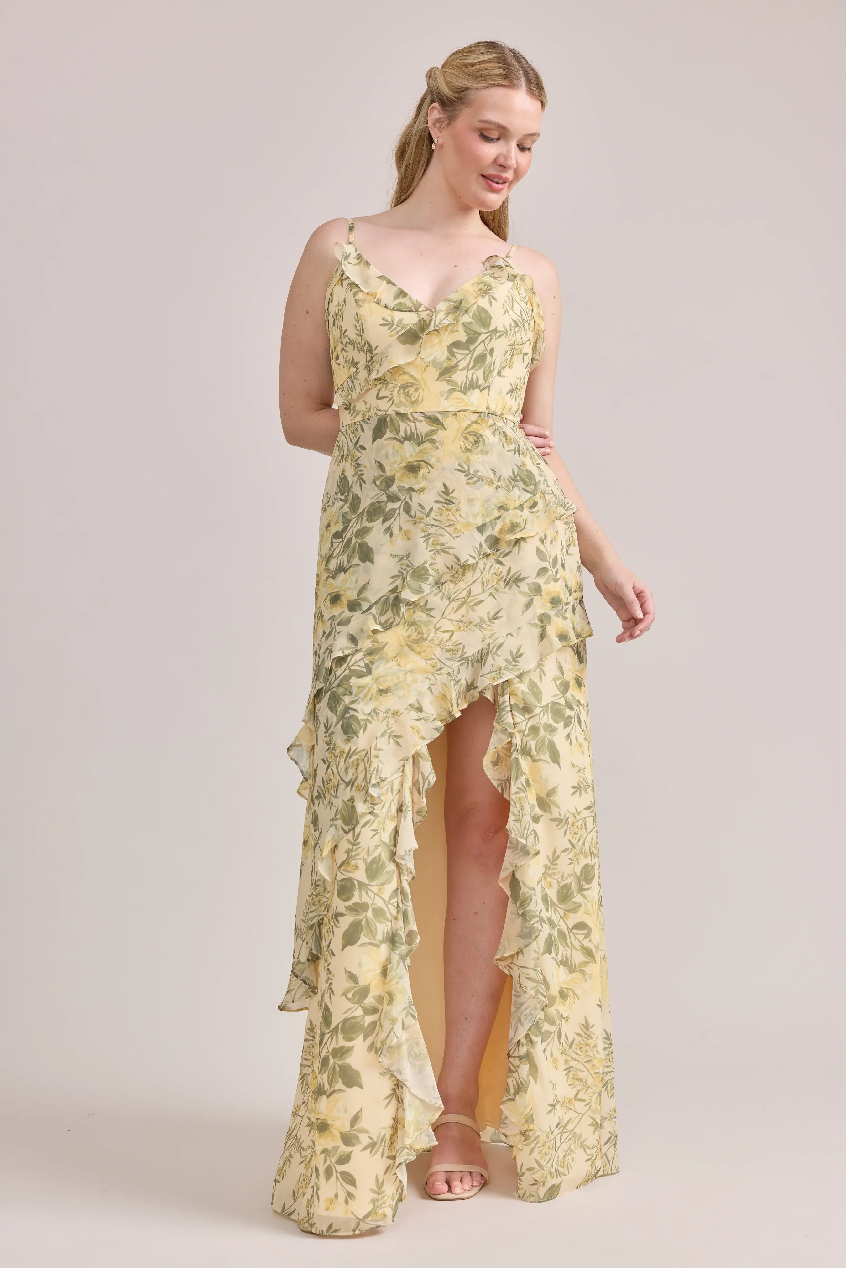 Chiffon Floral Print Dress | Made To Order